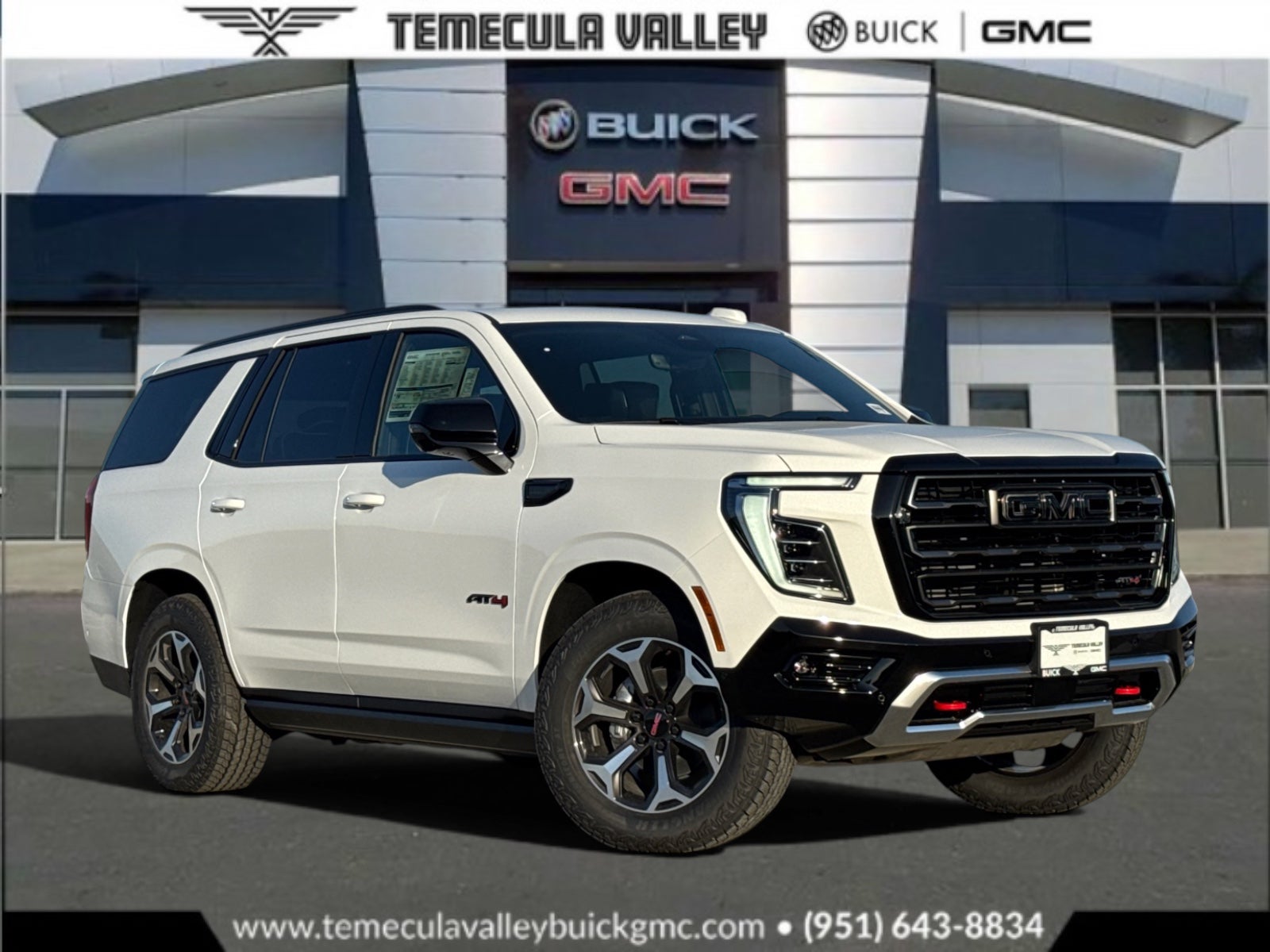 Summit White 2026 GMC Yukon SUV / Crossover Four-Wheel Drive Automatic