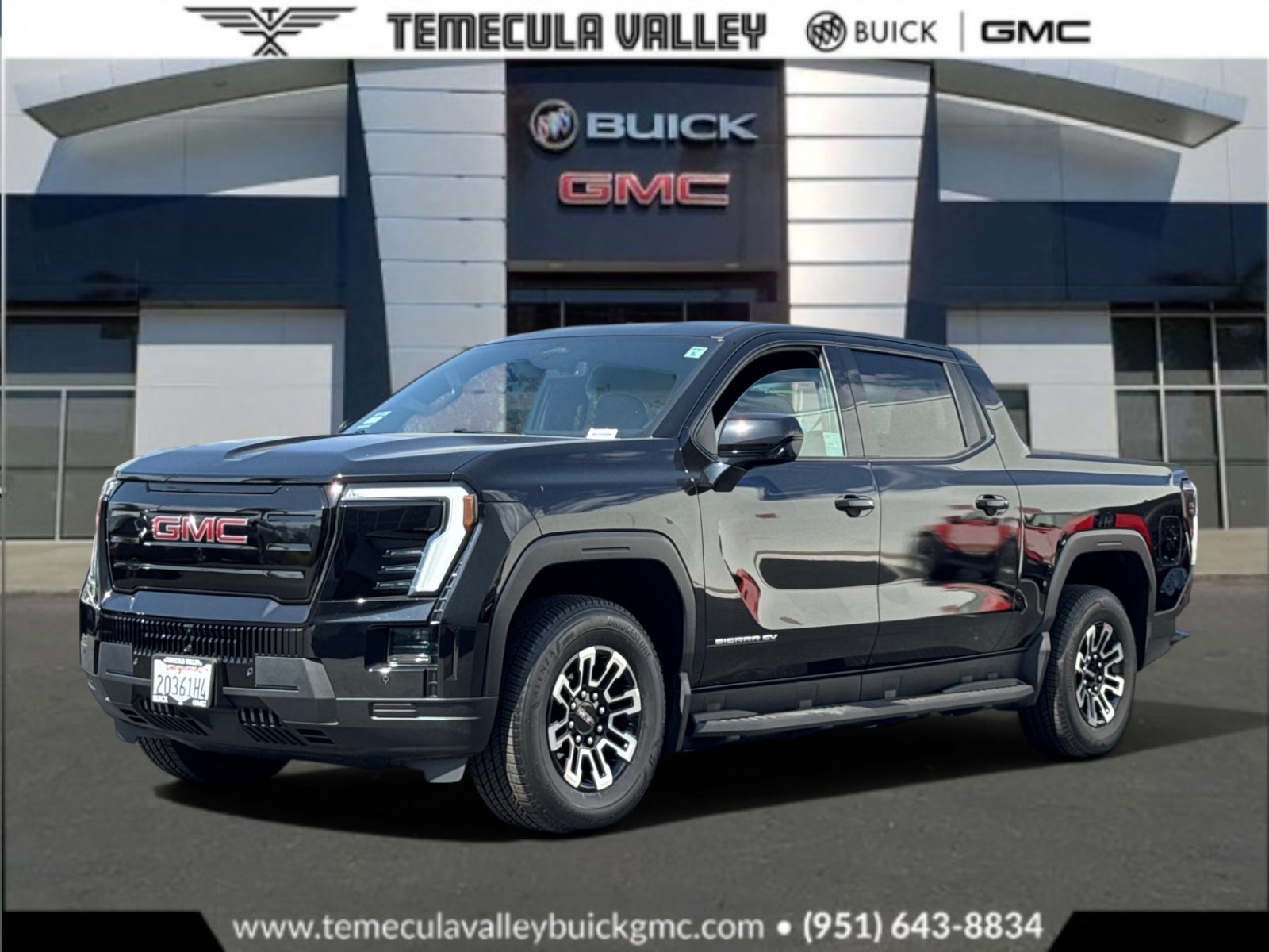 Onyx Black 2026 GMC Sierra EV Pickup Truck All-Wheel Drive Automatic