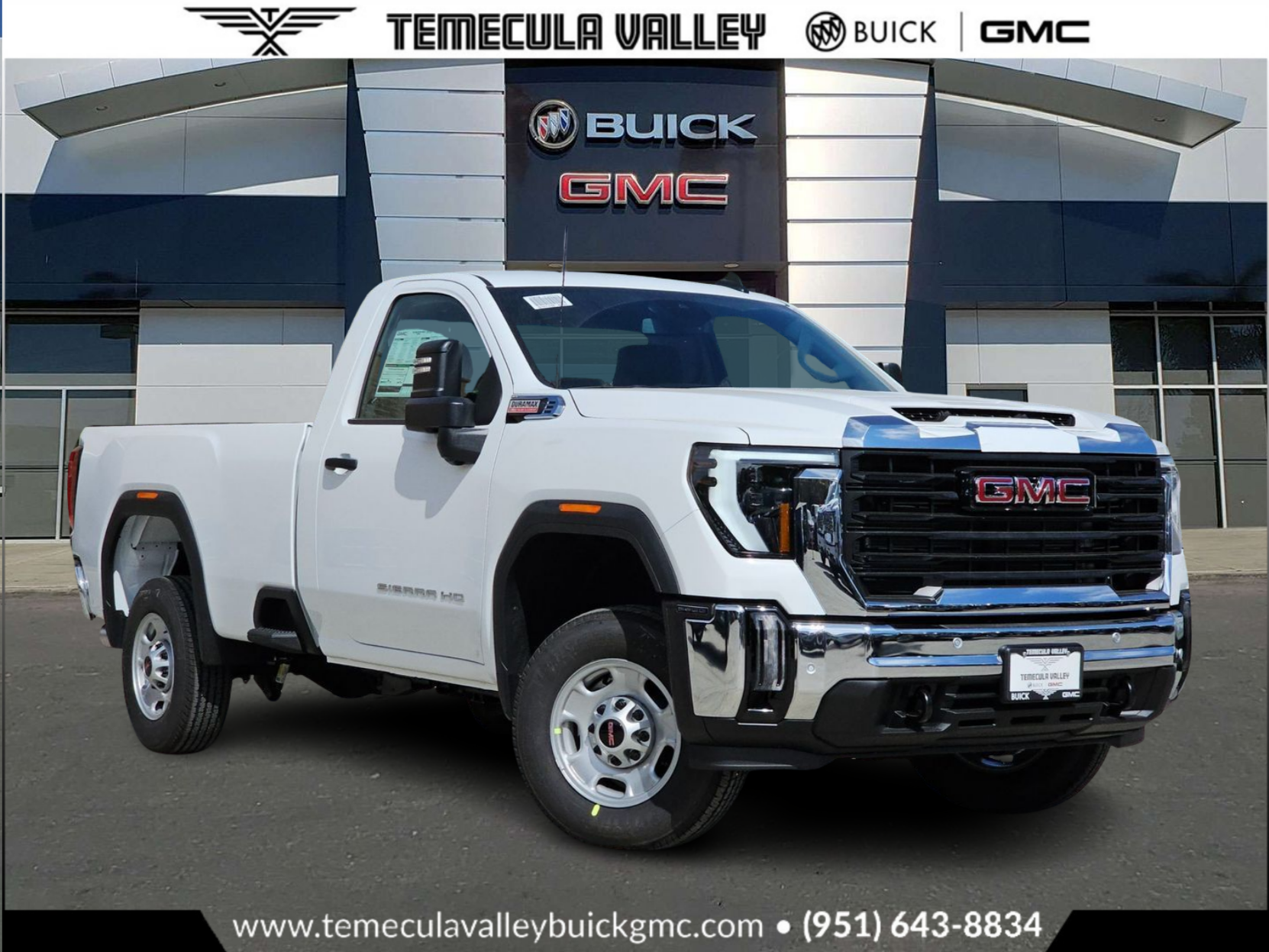Summit White 2025 GMC Sierra 2500HD Pickup Truck 4X2 Automatic