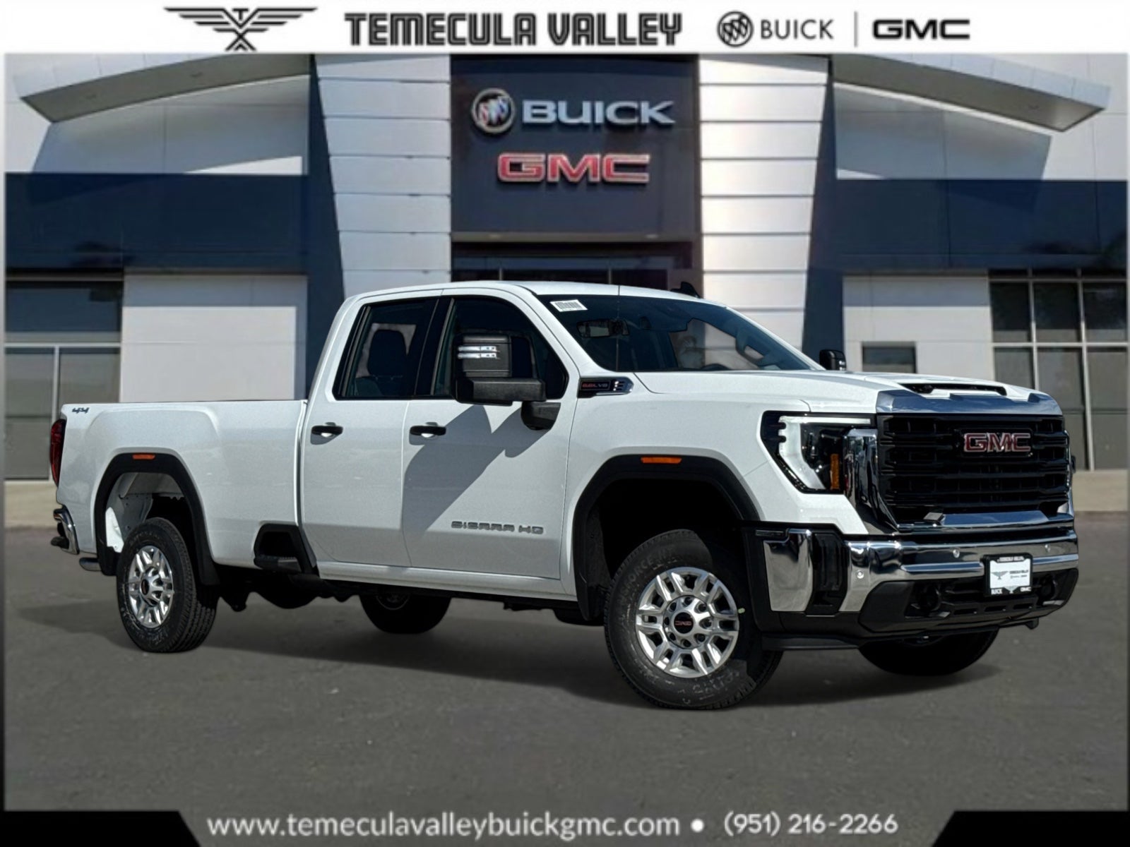 Summit White 2026 GMC Sierra 2500HD Pickup Truck Four-Wheel Drive Automatic