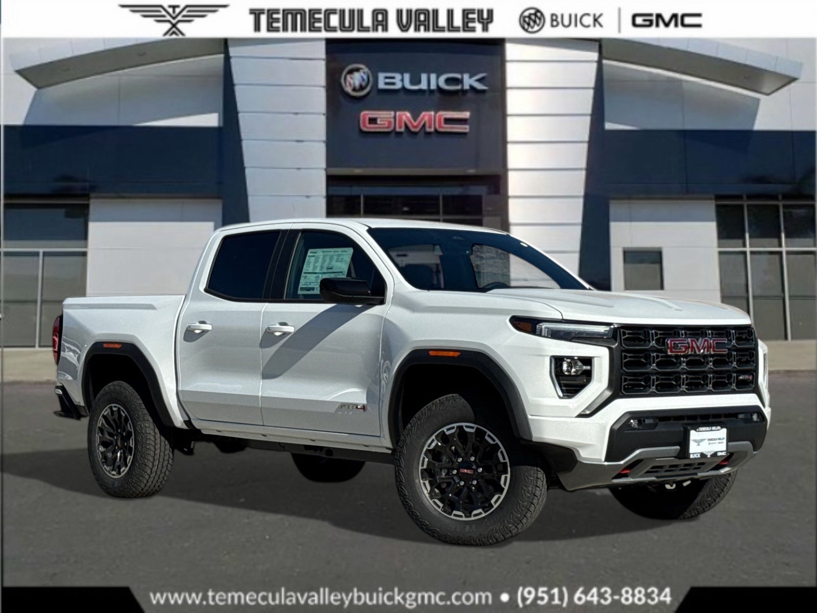 Summit White 2026 GMC Canyon Pickup Truck Four-Wheel Drive Automatic