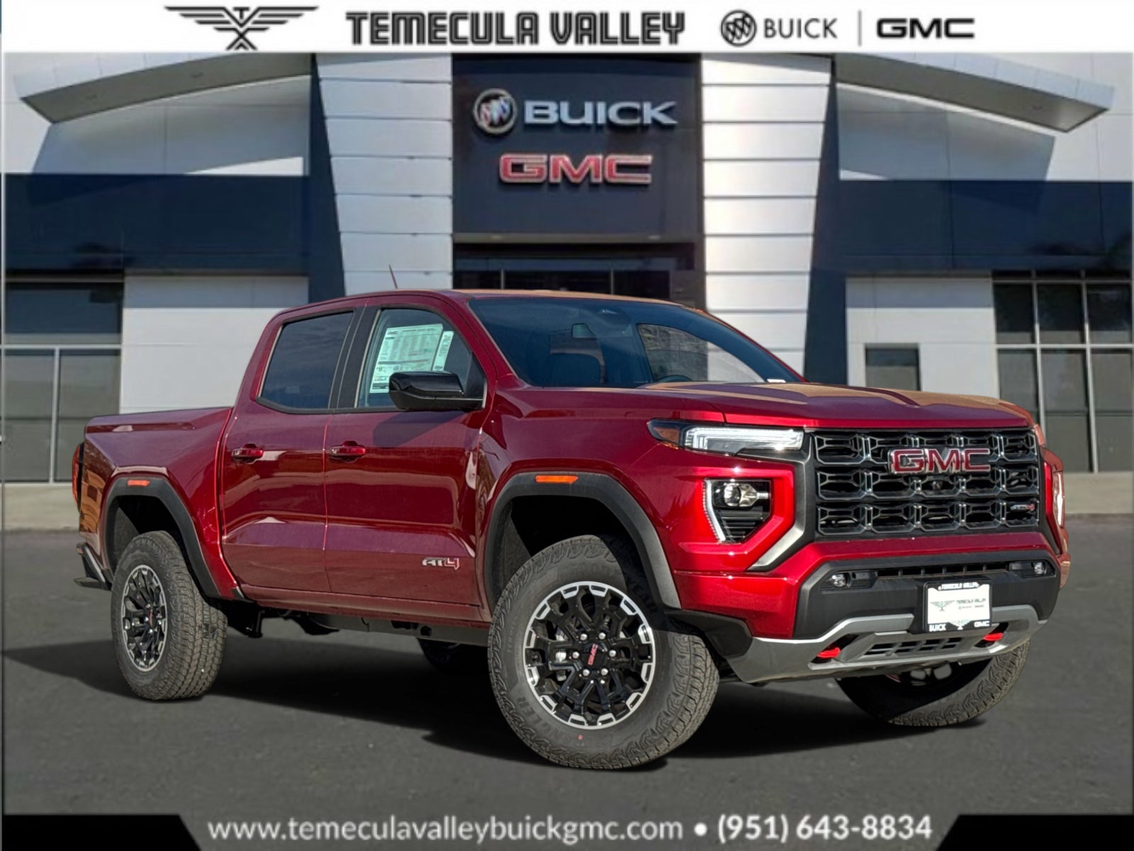 Volcanic Red Tintcoat 2026 GMC Canyon Pickup Truck Four-Wheel Drive Automatic