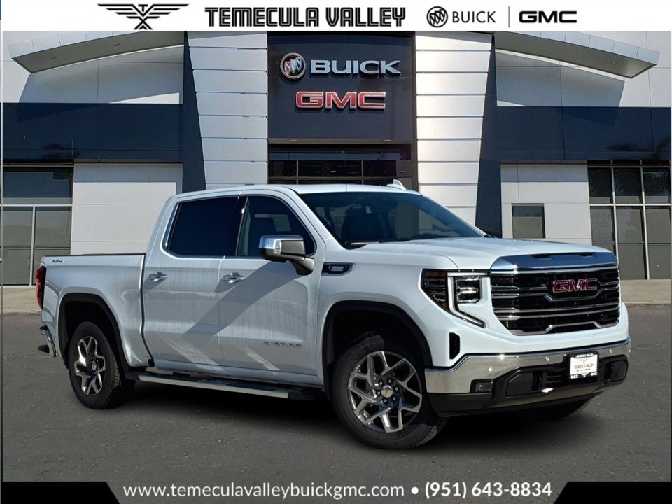 Glacier White Tricoat 2026 GMC Sierra 1500 Pickup Truck Four-Wheel Drive Automatic