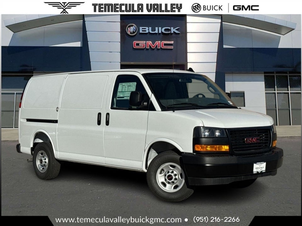 Summit White 2025 GMC Savana Cargo Van Rear-Wheel Drive Automatic