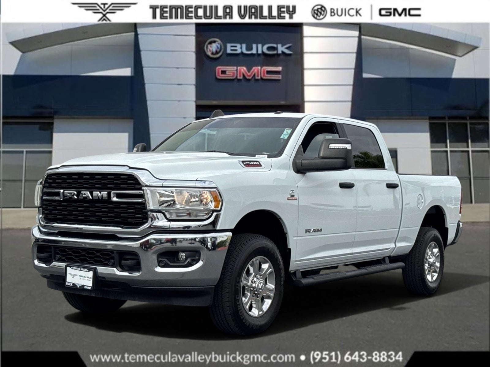 Bright White Clea 2024 RAM 2500 Pickup Truck Four-Wheel Drive Automatic