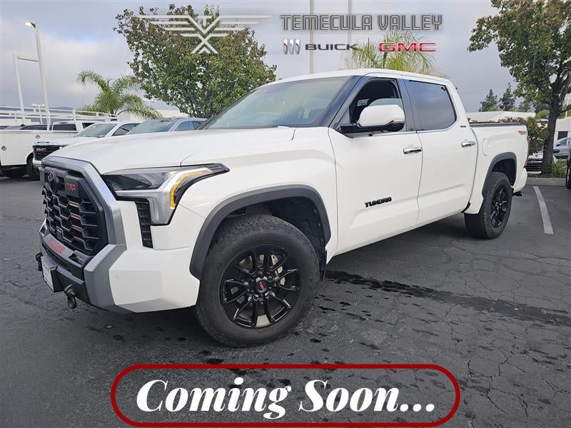 White 2023 Toyota Tundra Limited CrewMax Cab 4WD Pickup Truck Four-Wheel Drive 