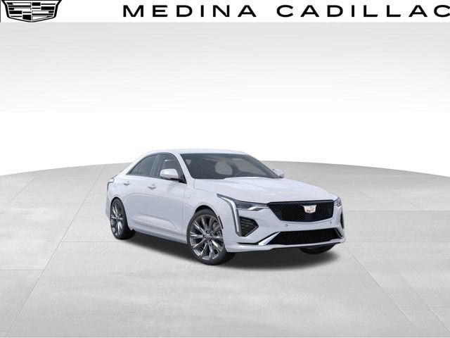 Summit White 2025 Cadillac CT4 Sport AWD Sedan All-Wheel Drive Automatic