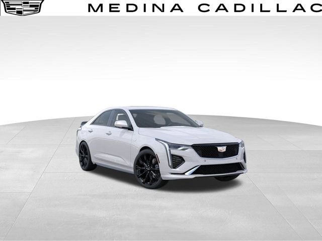Crystal White Tricoat 2025 Cadillac CT4 Sport AWD Sedan All-Wheel Drive Automatic