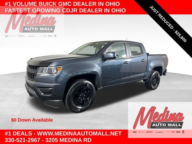 Shadow Gray Metallic 2020 Chevrolet Colorado Pickup Truck Four-Wheel Drive Automatic