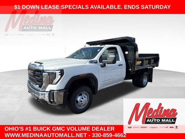 Summit White 2025 GMC Sierra 3500HD Chassis Pickup Truck 4X2 Automatic