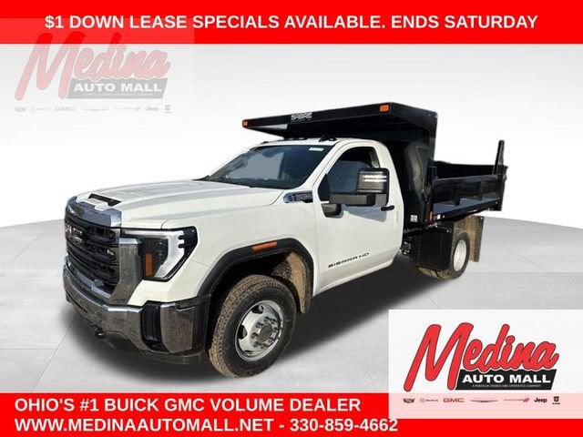 Summit White 2026 GMC Sierra 3500HD Chassis Pickup Truck Four-Wheel Drive Automatic