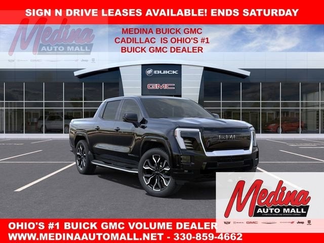 Onyx Black 2025 GMC Sierra EV Denali Crew Cab (Max Range) e4WD Pickup Truck All-Wheel Drive Automatic
