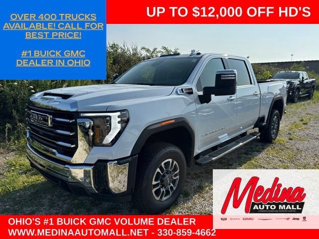 Glacier White Tricoat 2026 GMC Sierra 2500HD Pickup Truck Four-Wheel Drive Automatic