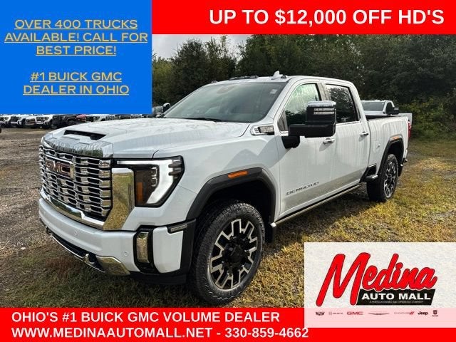 Glacier White Tricoat 2026 GMC Sierra 2500HD Pickup Truck Four-Wheel Drive Automatic