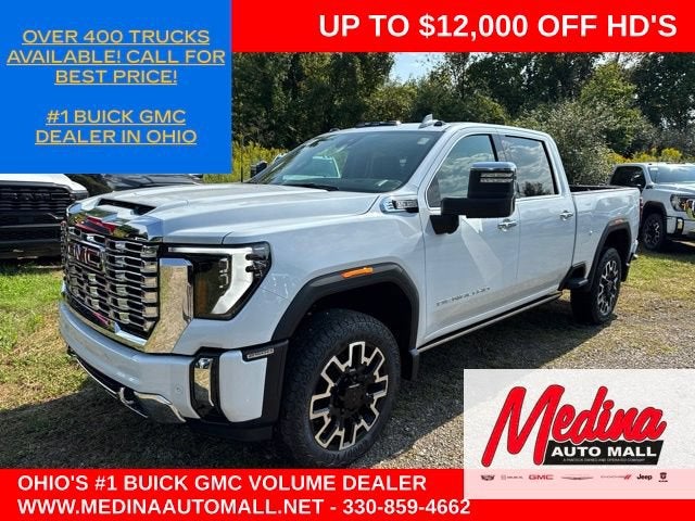 Glacier White Tricoat 2026 GMC Sierra 2500HD Pickup Truck Four-Wheel Drive Automatic