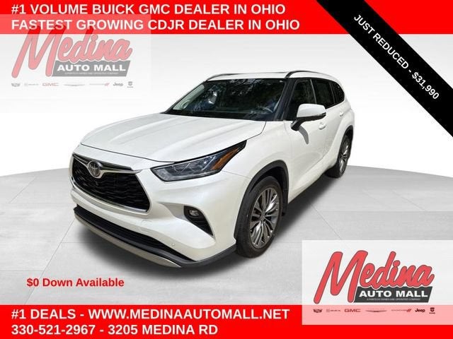 White 2020 Toyota Highlander SUV / Crossover All-Wheel Drive Automatic