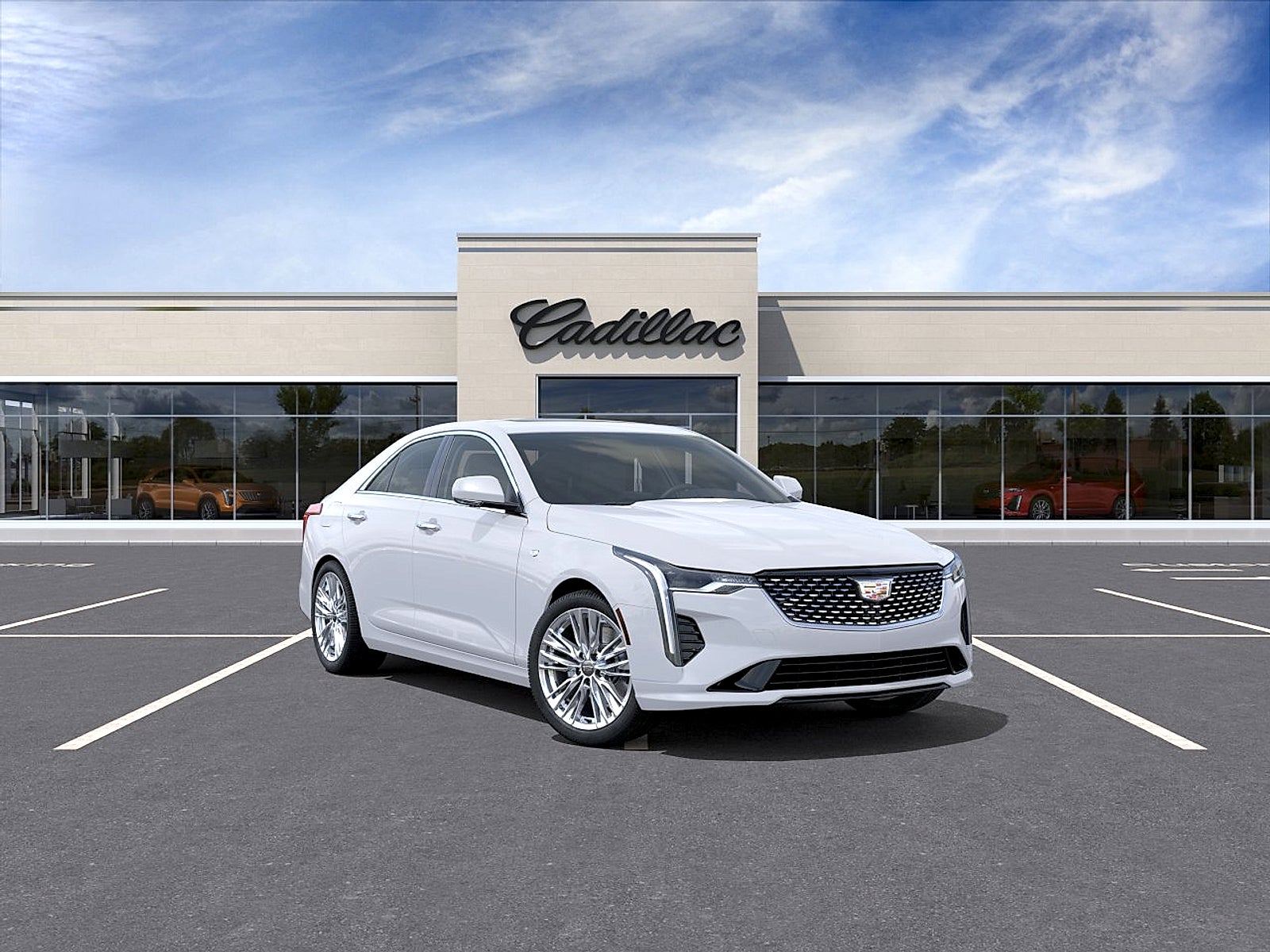 Summit White 2026 Cadillac CT4 Sedan Rear-Wheel Drive Automatic