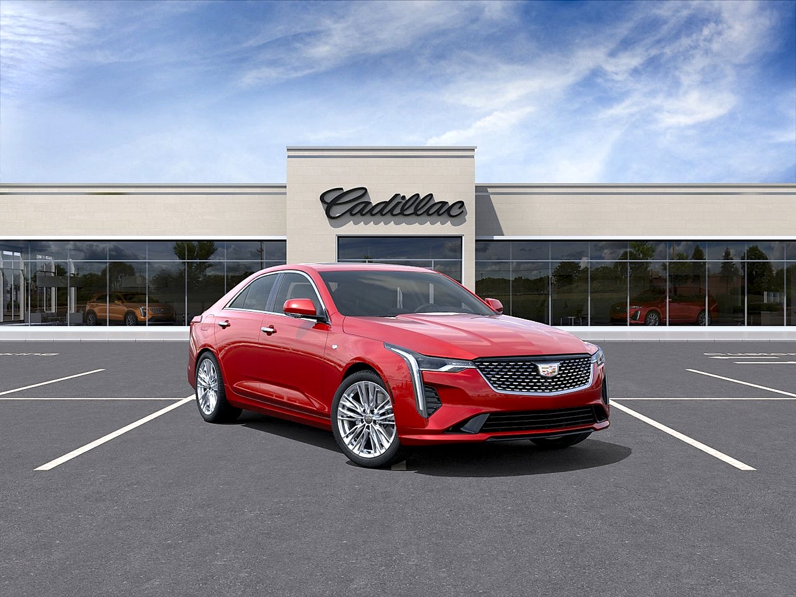 Radiant Red Tintcoat 2026 Cadillac CT4 Sedan Rear-Wheel Drive Automatic