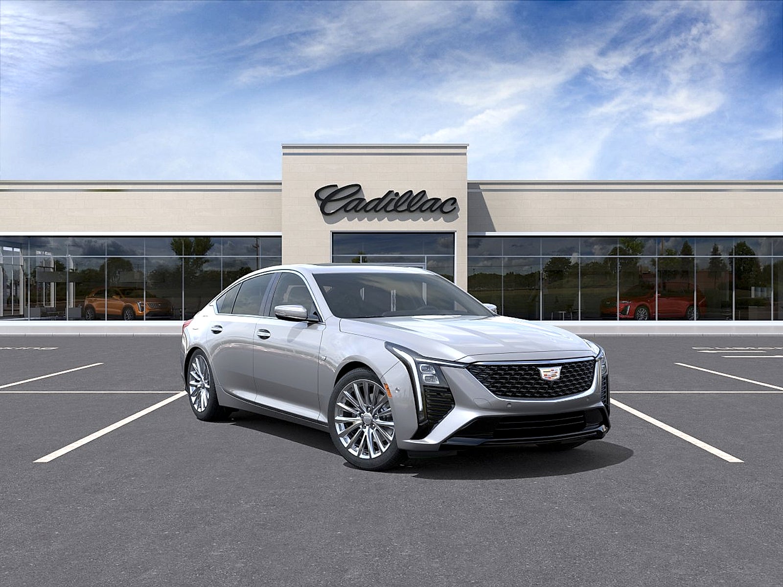 Argent Silver Metallic 2026 Cadillac CT5 Sedan Rear-Wheel Drive Automatic