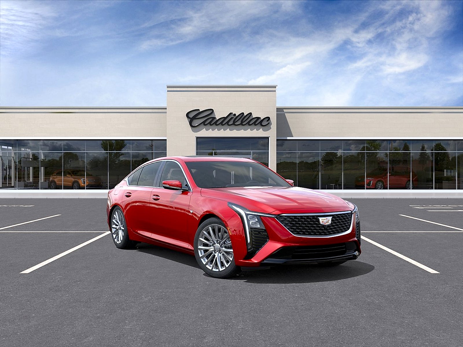 Radiant Red Tintcoat 2026 Cadillac CT5 Premium Luxury RWD Sedan Rear-Wheel Drive Automatic