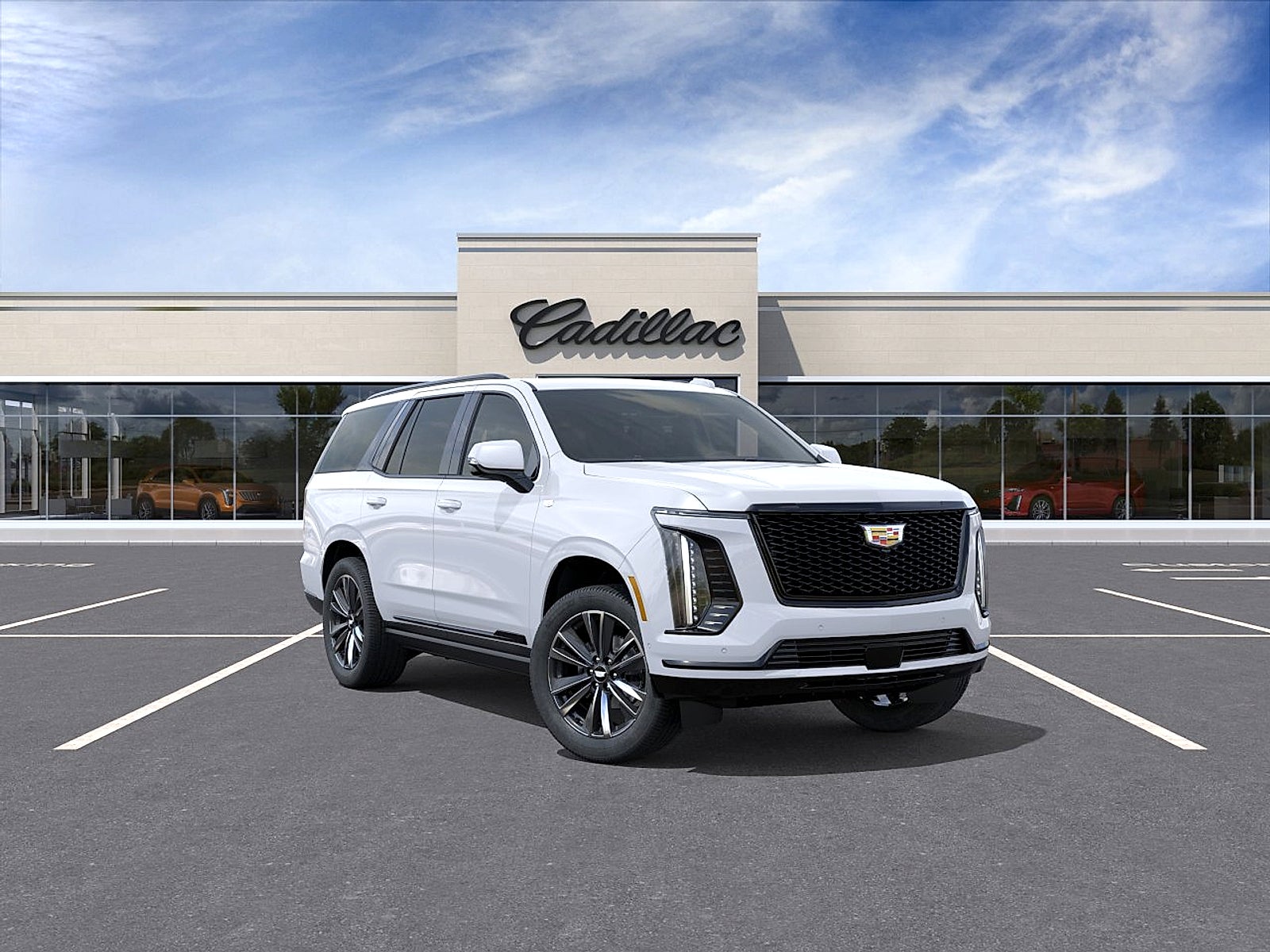 Vibrant White Tricoat 2026 Cadillac Escalade SUV / Crossover Four-Wheel Drive Automatic