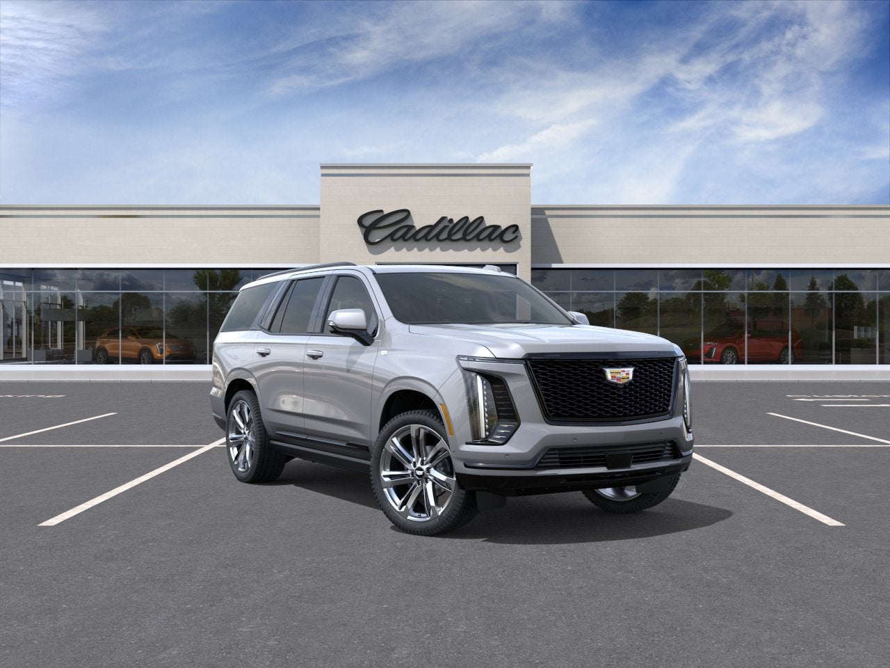 Argent Silver Metallic 2026 Cadillac Escalade SUV / Crossover Four-Wheel Drive Automatic