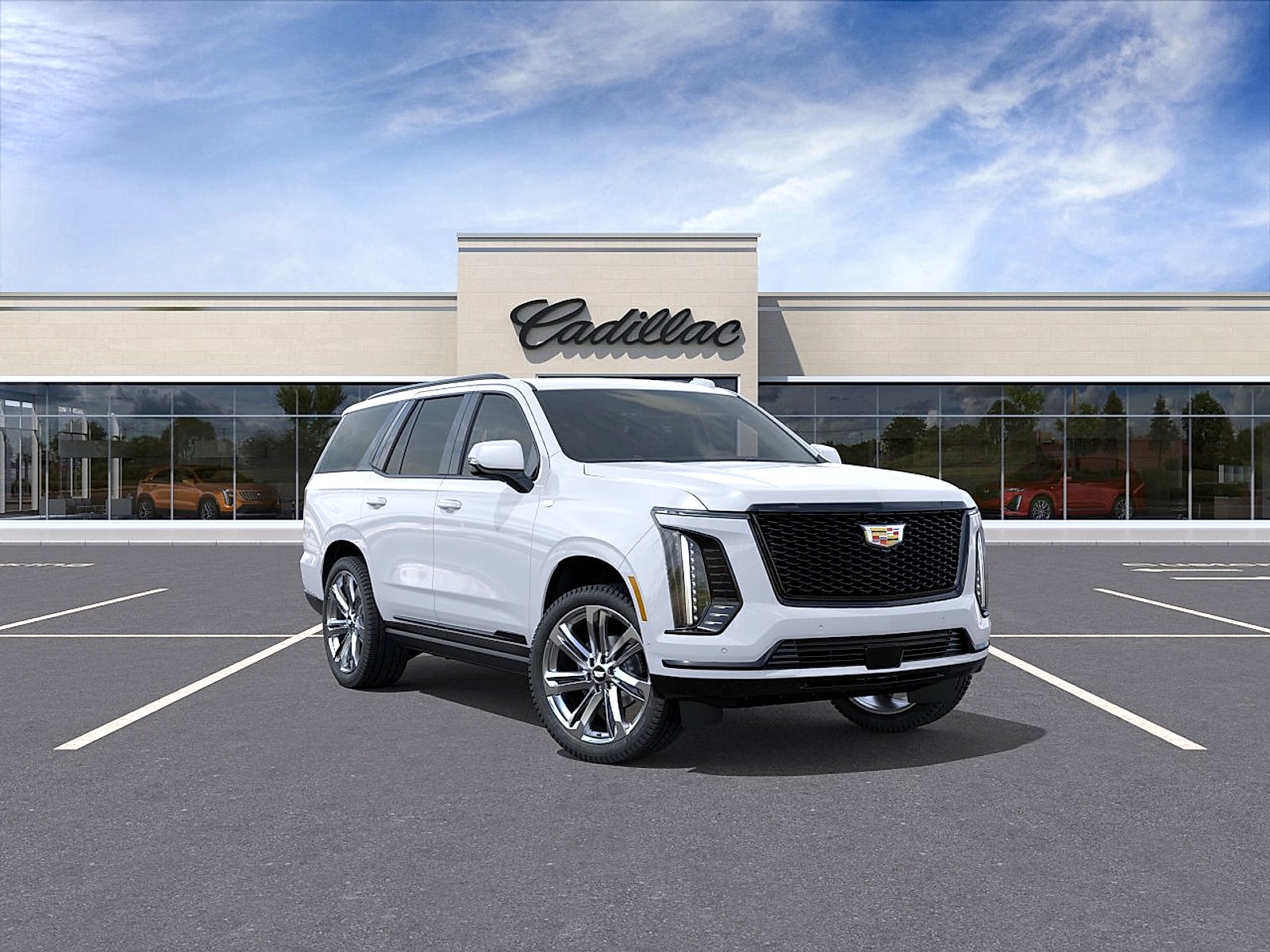 Vibrant White Tricoat 2026 Cadillac Escalade SUV / Crossover Four-Wheel Drive Automatic