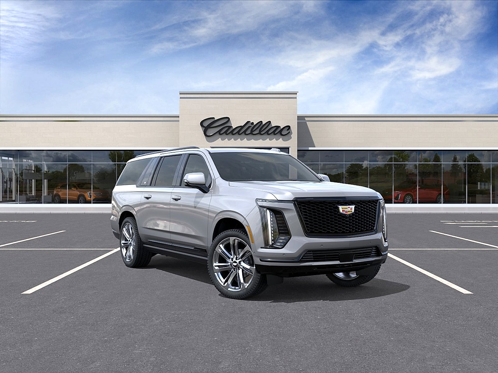 Argent Silver Metallic 2026 Cadillac Escalade ESV SUV / Crossover Four-Wheel Drive Automatic