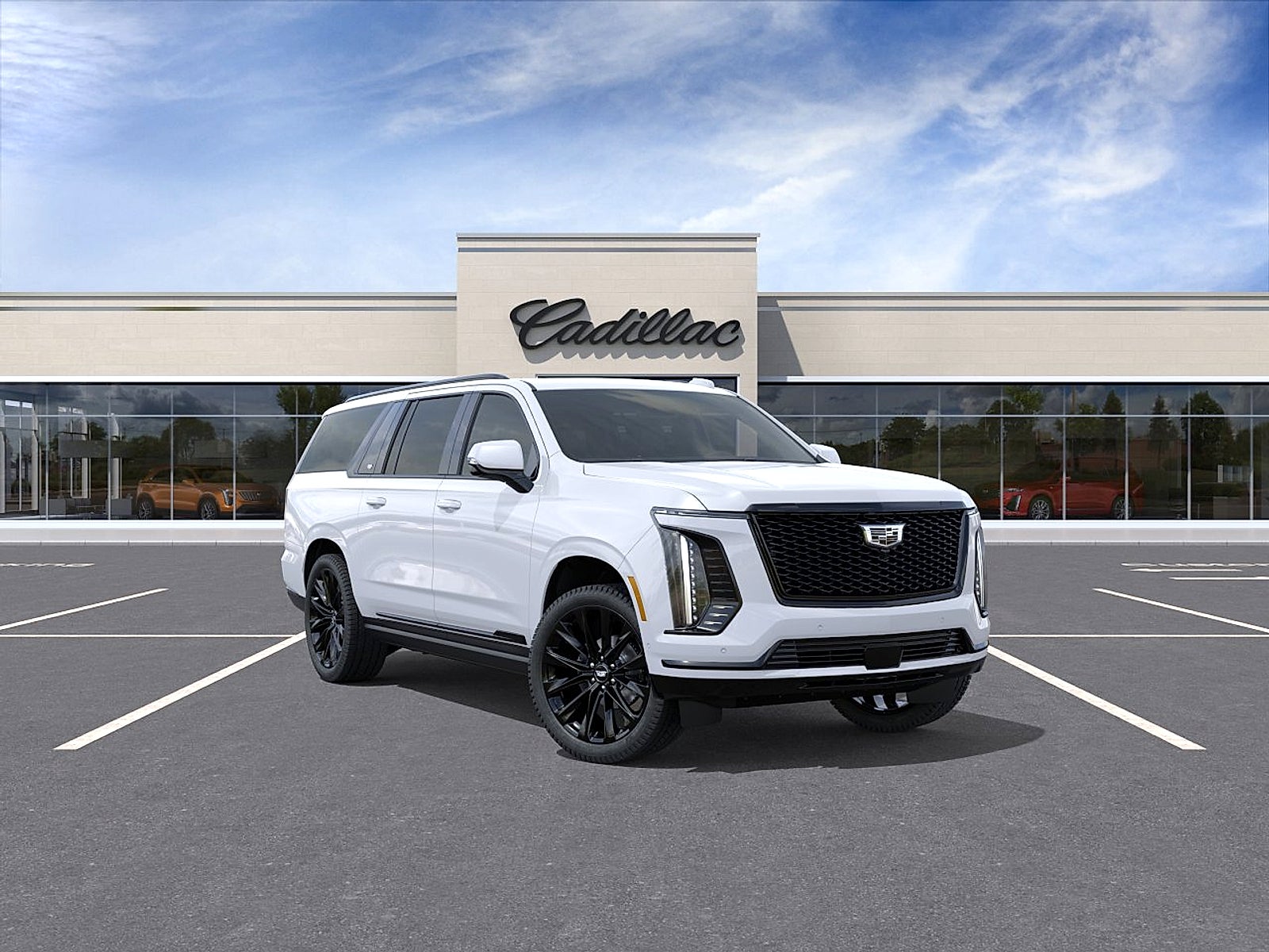 Vibrant White Tricoat 2026 Cadillac Escalade ESV SUV / Crossover Four-Wheel Drive Automatic