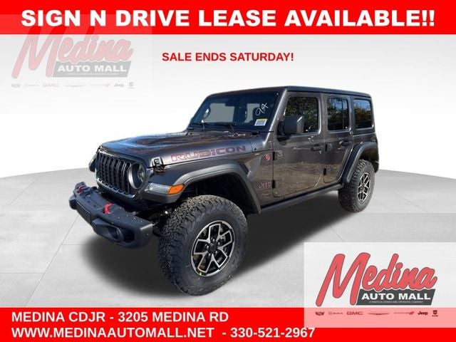 Granite Crystal Metallic Clear-Coat Exterior Paint 2026 Jeep Wrangler Rubicon 4-Door 4WD SUV / Crossover Four-Wheel Drive 8-Speed Automatic