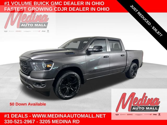 Gray (Granite Crystal Metallic Clearcoat) 2023 RAM 1500 Pickup Truck Four-Wheel Drive Automatic