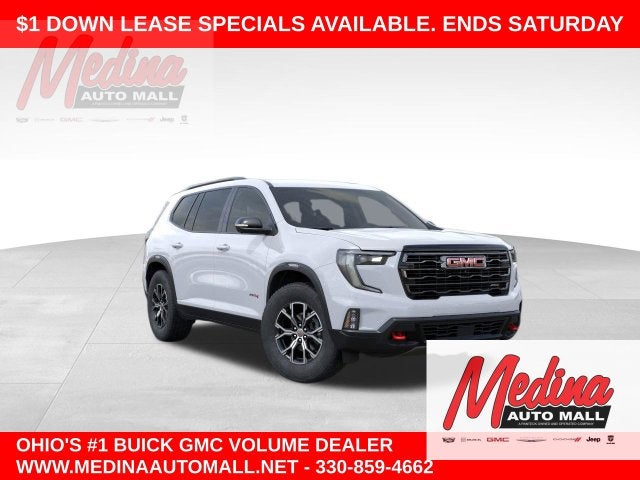 Glacier White Tricoat 2026 GMC Acadia SUV / Crossover Four-Wheel Drive 8-Speed Automatic