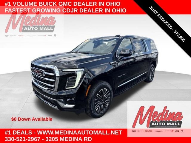 Onyx Black 2025 GMC Yukon XL SUV / Crossover Four-Wheel Drive Automatic