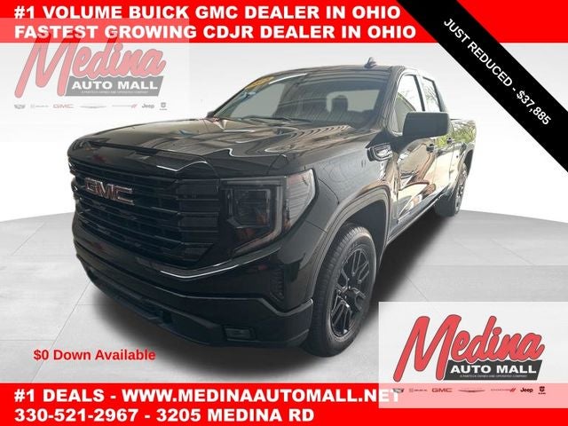 Onyx Black 2025 GMC Sierra 1500 Elevation Standard Double Cab 4WD Pickup Truck Four-Wheel Drive 8-Speed Automatic