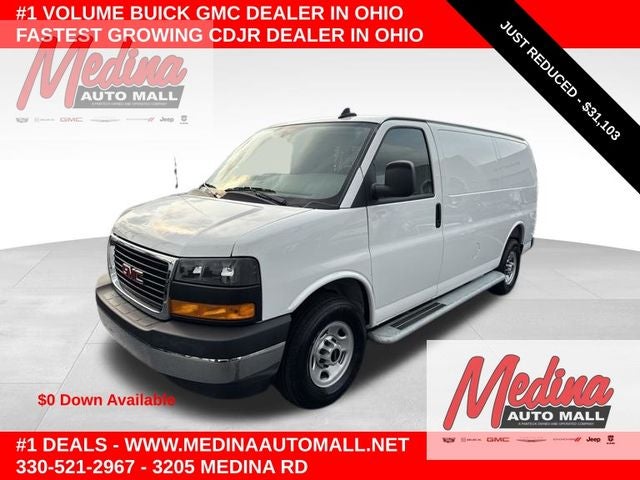 Summit White 2025 GMC Savana Cargo Van Rear-Wheel Drive 8-Speed Automatic Overdrive