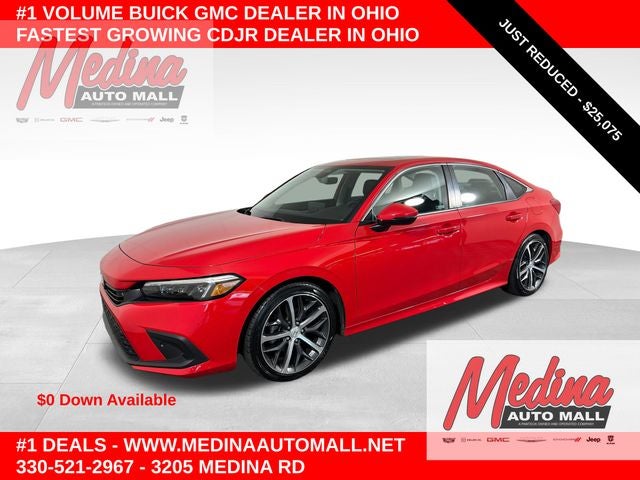 Red Metallic 2024 Honda Civic Sedan Front-Wheel Drive Automatic