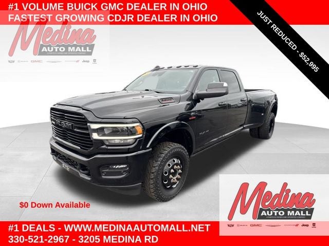 Diamond Black Crystal Pearlcoat 2022 RAM 3500 Pickup Truck Four-Wheel Drive 6-Speed Automatic