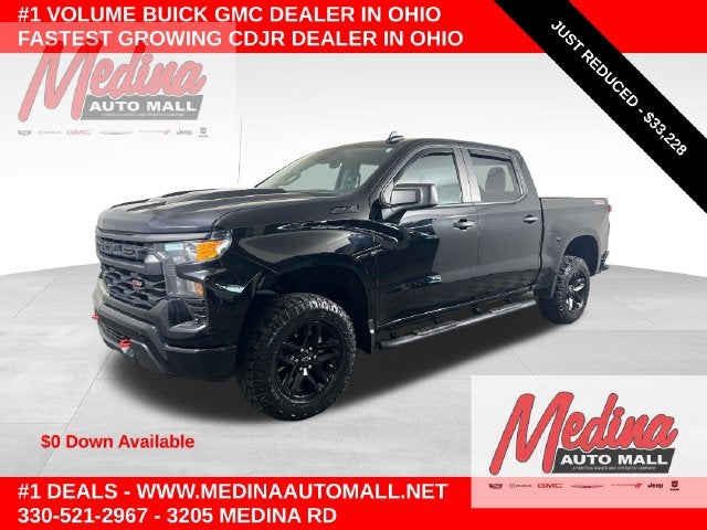 Black 2023 Chevrolet Silverado 1500 Pickup Truck Four-Wheel Drive Automatic