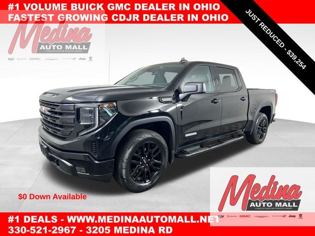 Onyx Black 2024 GMC Sierra 1500 Elevation Crew Cab 4WD Pickup Truck Four-Wheel Drive 8-Speed Automatic