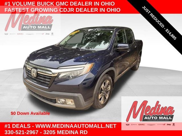 Black (Obsidian Blue Pearl) 2018 Honda Ridgeline Pickup Truck All-Wheel Drive 6-Speed Automatic