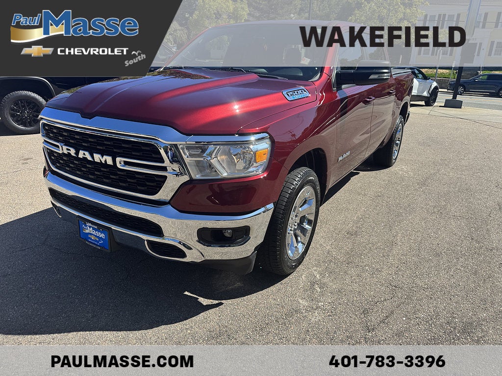 Red 2022 RAM 1500 Pickup Truck Four-Wheel Drive 