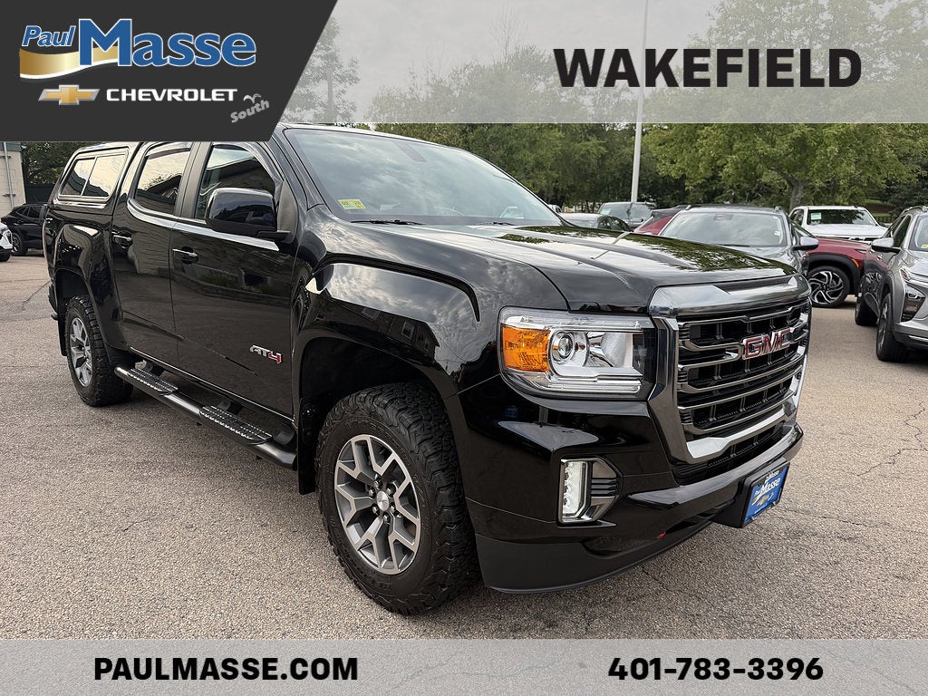 Onyx Black 2022 GMC Canyon Pickup Truck Four-Wheel Drive Automatic
