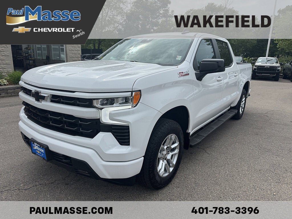 Summit White 2023 Chevrolet Silverado 1500 Pickup Truck Four-Wheel Drive Automatic