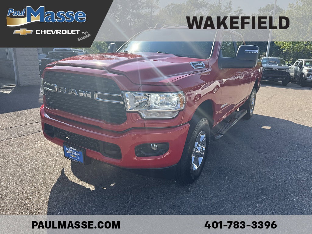 Red 2024 RAM 2500 Big Horn Crew Cab 4WD Pickup Truck Four-Wheel Drive 