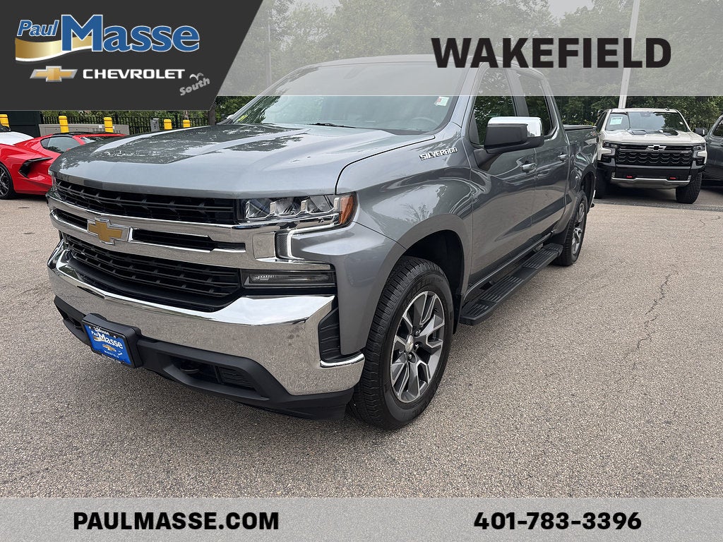 Gray (Satin Steel Metallic) 2021 Chevrolet Silverado 1500 Pickup Truck Four-Wheel Drive Automatic