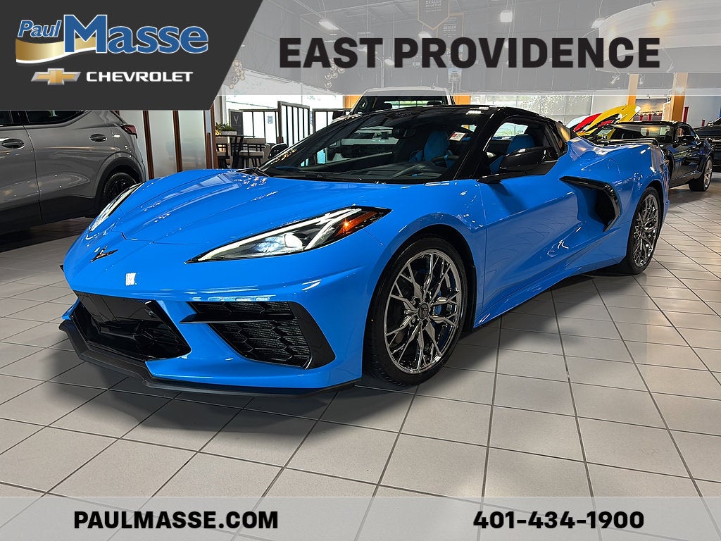 Rapid Blue 2023 Chevrolet Corvette Convertible Rear-Wheel Drive Automatic