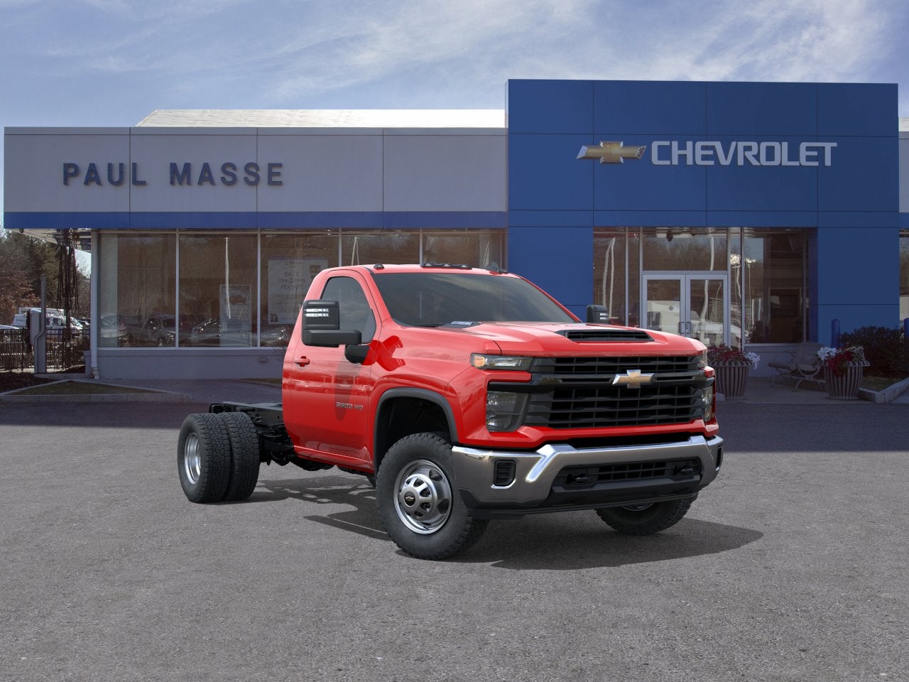 Red Hot 2026 Chevrolet Silverado 3500HD Chassis Pickup Truck Four-Wheel Drive Automatic