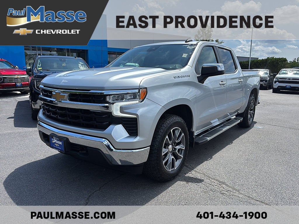 Silver Ice Metallic 2022 Chevrolet Silverado 1500 Pickup Truck Four-Wheel Drive Automatic