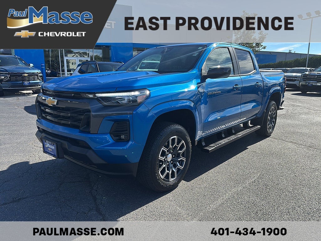 Glacier Blue Metallic 2024 Chevrolet Colorado Pickup Truck Four-Wheel Drive Automatic