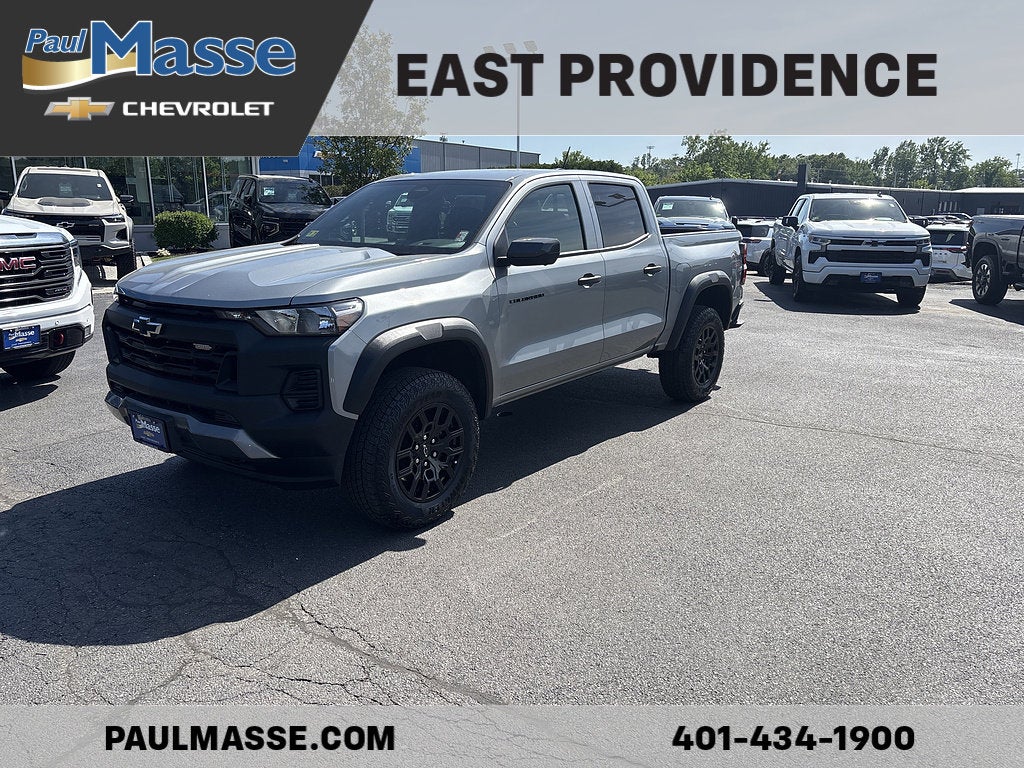 Sterling Gray Metallic 2025 Chevrolet Colorado Trail Boss Crew Cab 4WD Pickup Truck Four-Wheel Drive Automatic